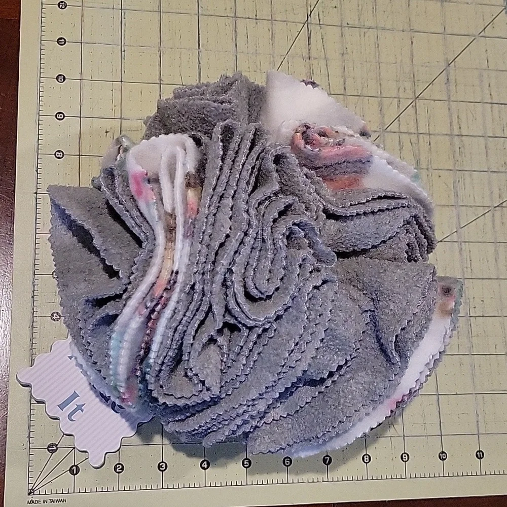 For Dogs Large snuffle sniffer ball gray and prink Llama print
